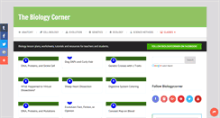 Desktop Screenshot of biologycorner.com