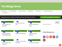 Tablet Screenshot of biologycorner.com